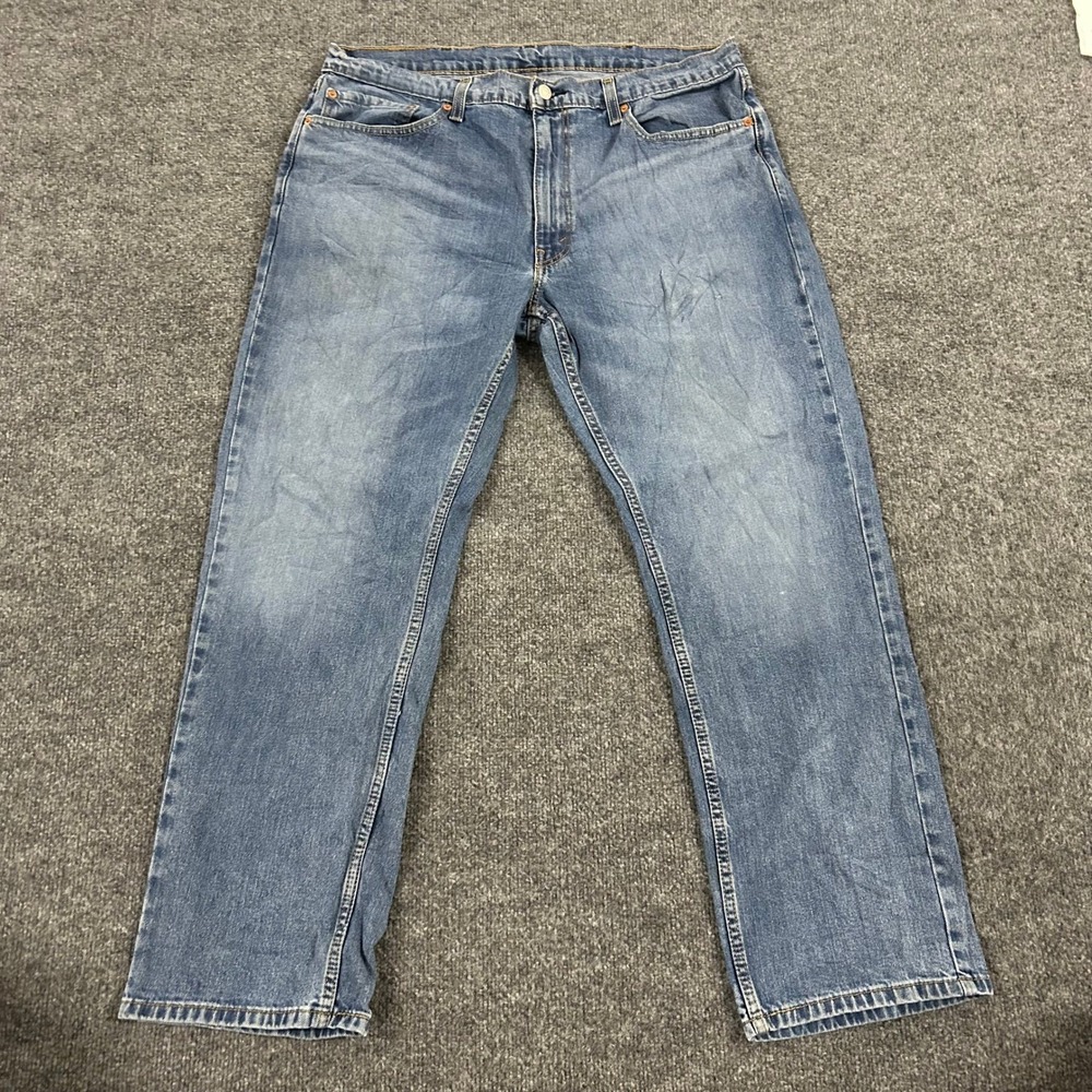 Levi's Jeans Mens Size 38x30 Blue 514 Straight Fit Stretch Denim Casual Pants